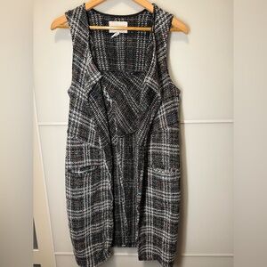 BCBGeneration Black and White Tweed Vest